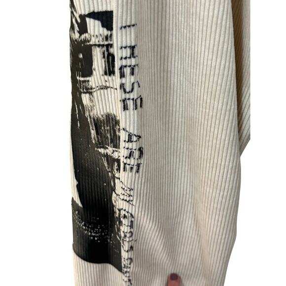 Empty Reference Romeo & Juliet cream corduroy pants, streetwear, grunge, indie - Picture 4 of 7